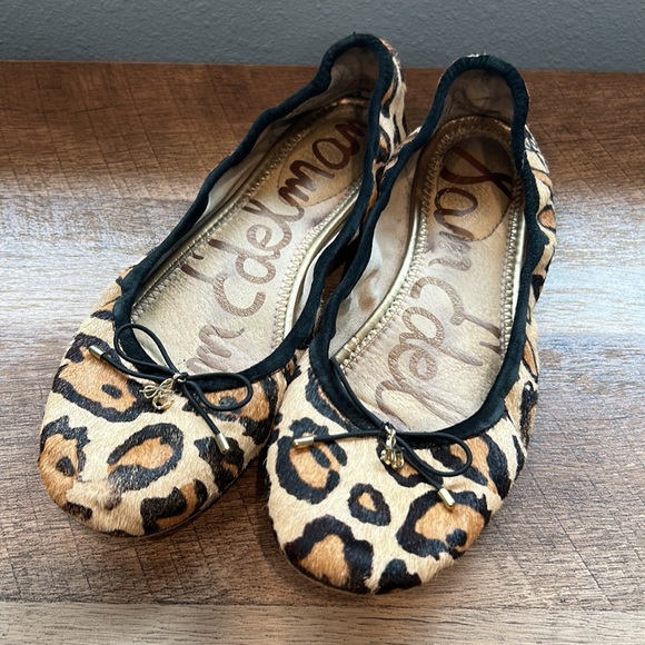 Sam Edelman Felicia Ballet Flats in Leopard Size 8.5 - Picture 2 of 6